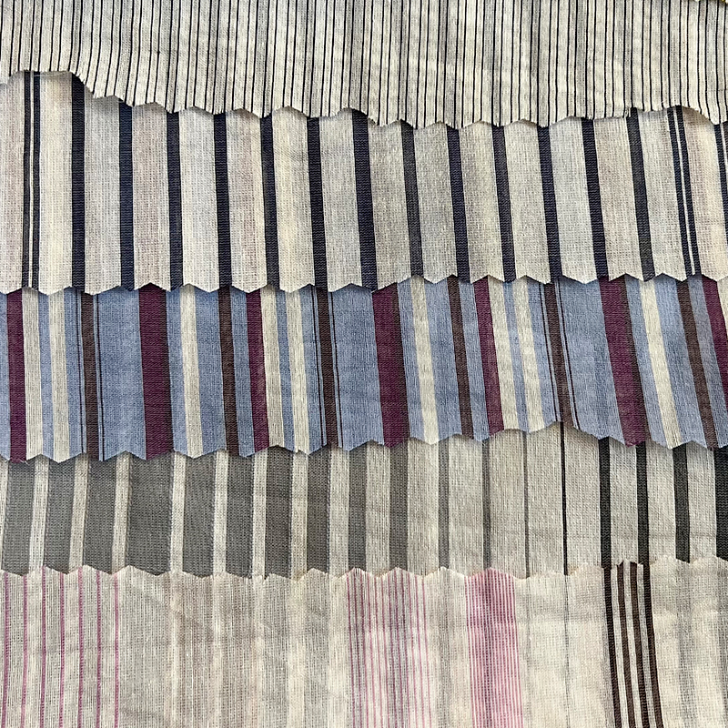 Tissage de soie-coton coloré